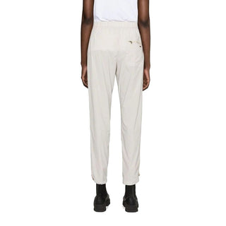 Gray Elastane Casual Pants