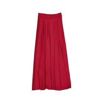 Mehrfarbiger Midirock aus Azetat
