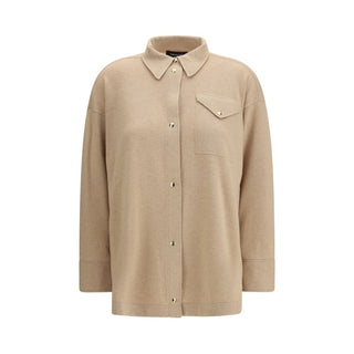 Camisa beige de lana