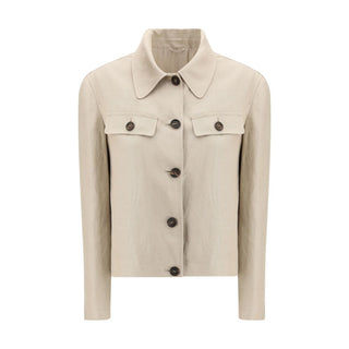 Beige Leinenkleidung