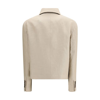 Beige Leinenkleidung