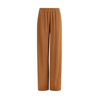 Pantalones casuales marrones de viscosa