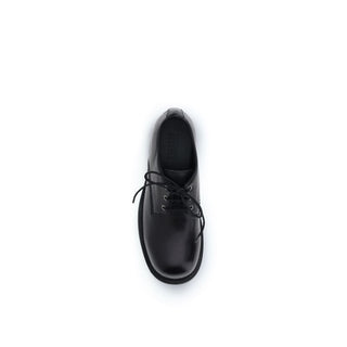 Schwarze Oxfords und Derbys aus Kalbsleder (Bos Taurus)