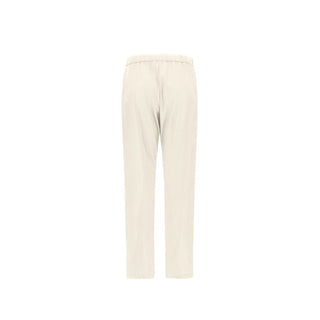 Pantalones casuales blancos de poliéster