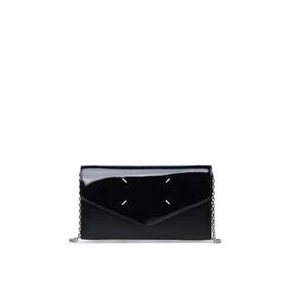 Cartera de piel de becerro negra