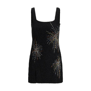Black Nylon Casual Dress