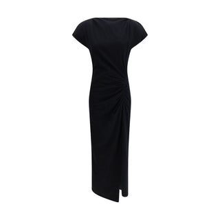 Black Cotton Casual Dress
