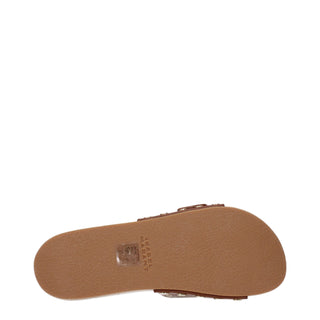 Zapatillas de cuero marrón