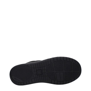 Schwarze Low-Top-Sneaker aus Stoff