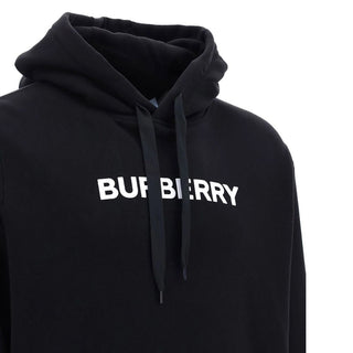Schwarzes Baumwoll-Sweatshirt