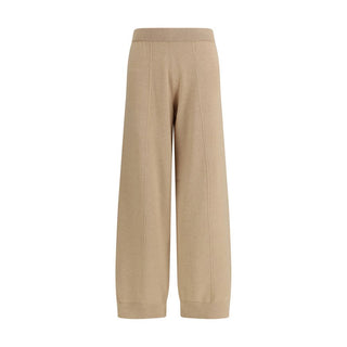 Pantalones casuales Oves Aries de lana beige