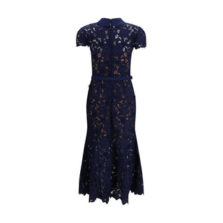 Blaues Polyester-Cocktailkleid