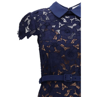 Blaues Polyester-Cocktailkleid