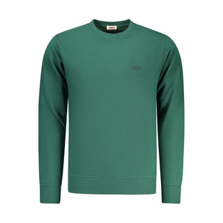 Sudadera para hombre de algodón verde