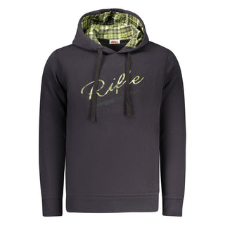 Sudadera con capucha para hombre de algodón azul