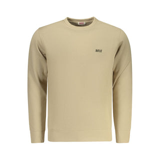 Sudadera beige de algodón para hombre
