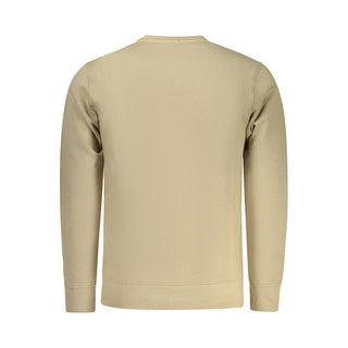 Sudadera beige de algodón para hombre