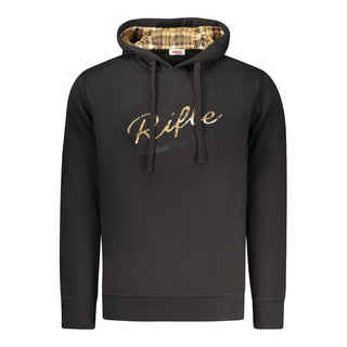 Sudadera de algodón negra para hombre