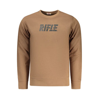 Sudadera de algodón marrón para hombre