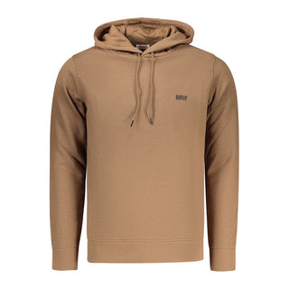 Sudadera de algodón marrón para hombre