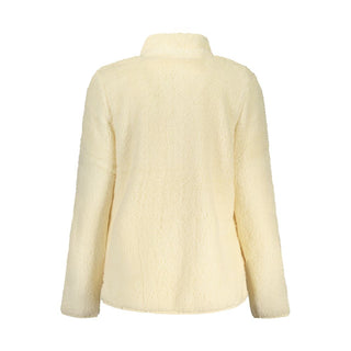 Sudadera beige de poliéster para mujer