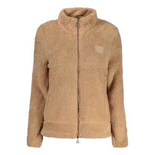 Maronfarbenes Damen-Sweatshirt aus Polyester
