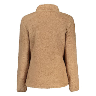 Maronfarbenes Damen-Sweatshirt aus Polyester