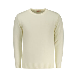 Weißer Herrenpullover aus Acryl