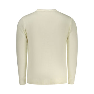Weißer Herrenpullover aus Acryl