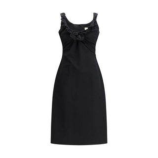 Vestido casual de algodón negro