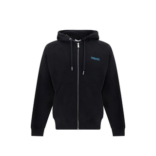 Schwarzes Baumwoll-Sweatshirt