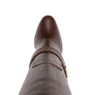 Braune Kalbsleder-Stiefel