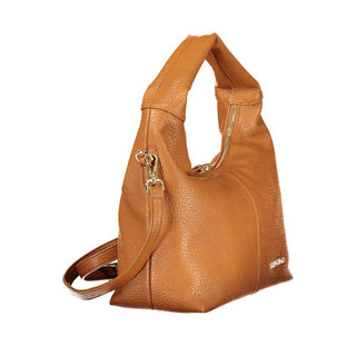 Brown Polyurethane Women's Bag