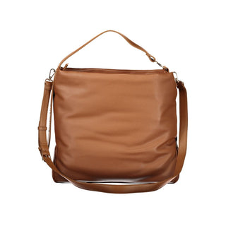Brown Polyurethane Women's Bag