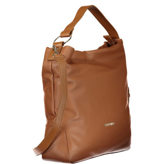 Brown Polyurethane Women's Bag