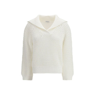 Sudadera blanca de algodón