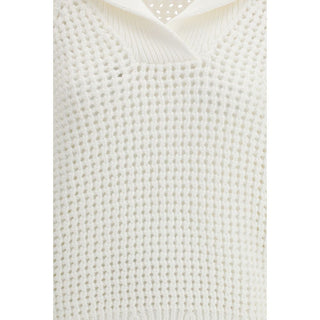 Sudadera blanca de algodón