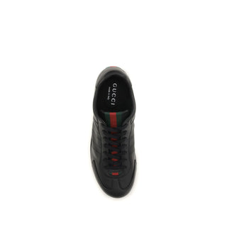 Schwarze Kalbsleder-Sneaker aus Bos Taurus