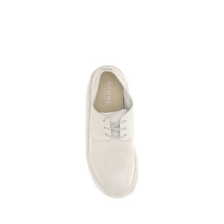 Beige Calf Leather Bos Taurus Oxfords And Derbies