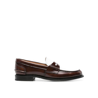 Braune Slipper aus Kalbsleder
