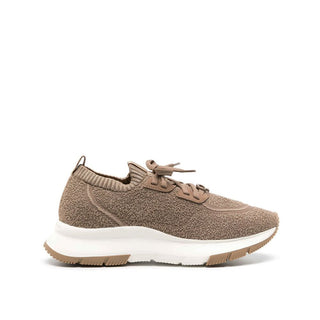 Zapatillas deportivas de tela marrón
