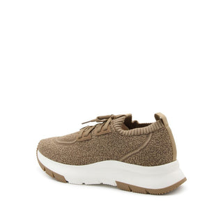 Zapatillas deportivas de tela marrón