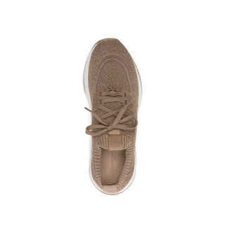 Zapatillas deportivas de tela marrón