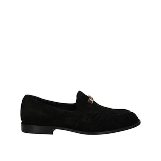 Schwarze Loafer aus Kalbsleder zum Hineinschlüpfen