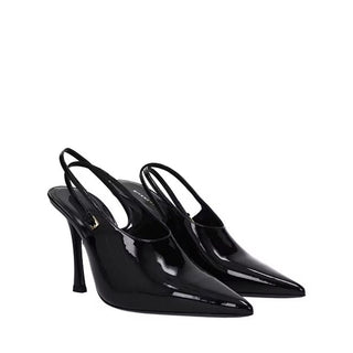Pumps aus schwarzem Kalbsleder
