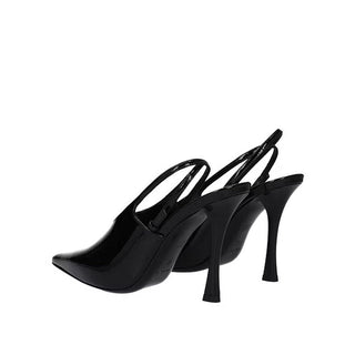 Pumps aus schwarzem Kalbsleder