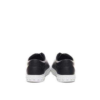 Zapatillas de piel de becerro negra