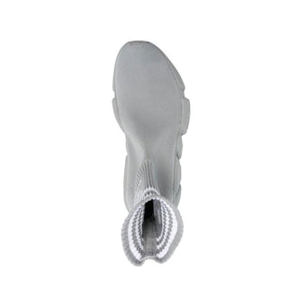 Gray Nylon Athletic Sneakers