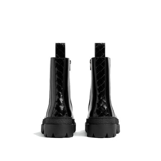 Black Calfskin Chelsea Boots