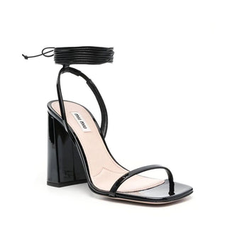 Black Calfskin Sandals